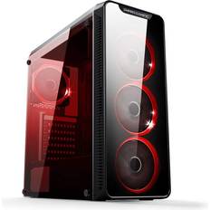 WarMachine PC-chassi, ATX-mellantorn, glasfront, tysta fläktar RGB