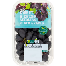 Asda Sweet & Crisp Seedless Black Grapes 500 g