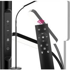 tectake Prisma LED 12 W Dimbar Svart Golvlampa 176cm