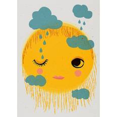 Pelcasa Sun And Rain Yellow Poster 50x70cm