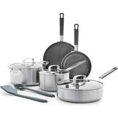 GreenPan Bobby Flay 10 pc Stainless Steel Cookware Set with lid 10 Parts