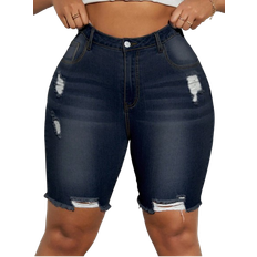 Shein Große Größen Modische Denim Shorts