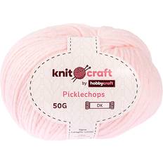 Hobbycraft Knitcraft Pale Pink Picklechops DK Yarn 50g