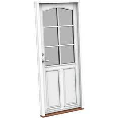 Sparvinduer FD1906 Yderdør Klart glas (75x158.5cm)