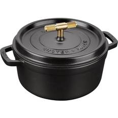 Cookware Staub La Cocotte Round Cast Iron Buster Punch 24 cm - 4 qt with lid 3.7 L 24 cm
