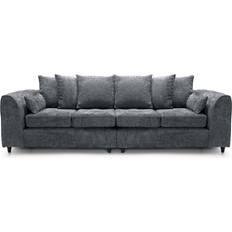 Abakus Direct Harriet Crushed Chenille Sofa 250cm 4 Seater