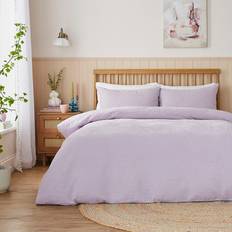 Dunelm Sicily Duvet Cover and Pillowcase Set Lilac Duvet Cover Purple