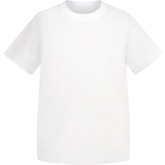 Shein Tween Boy White Crew Neck Short Sleeve TShirt For Summer Casual Wear
