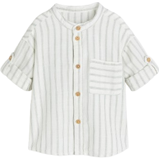 H&M Baby White Grandad cotton shirt 1½-2Y
