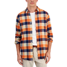 Club Room Men's Regular-Fit Plaid Flannel Shirt, Created for Macy's Safari