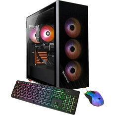 8 GB Desktop Computers iBuyPower Scale Gaming Desktop PC AMD Ryzen 5 5500 4GB-16GB DDR4 RGB RAM 1TB NVMe SSD