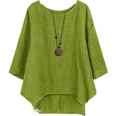 Shein Plus Size Solid Color Long Sleeve Shirt - Casual