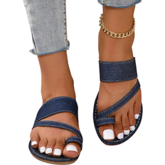 Shein New Arrival Women's Fashion Clip Toe Flat Sandals
