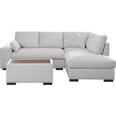 Lilola Home Joshua 100 Inch Woven Fabric Sectional Sofa 100" 4 Seater