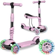 Sparkcykel 3 in 1 Ricokids 3-i-1 Cubi Balansskoter För Barn Med Säte Rosa