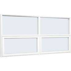 Sparvinduer FT0204 Kompositvindue, PVC Tophængte vinduer Vindue med 3-lags glas 80x90cm
