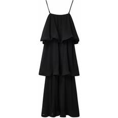 NA-KD Ruffle Maxi Dress - Black