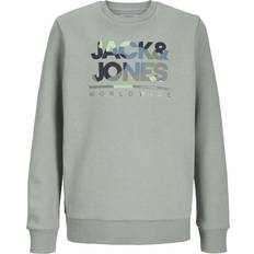 Sweatshirts Jack & Jones Logotyp Sweatshirt Mini Grön