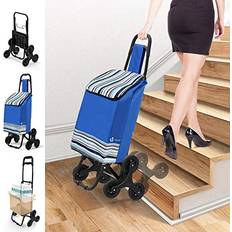 Vounot Einkaufstrolley Treppensteiger mit 3 Räder - Blau