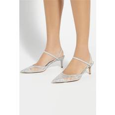 Dune London Heels & Pumps Dune London Charismatic Embellished Open Courts - Silver