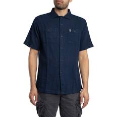 Superdry Shirts Superdry Short sleeve textured shirt in lauren navy
