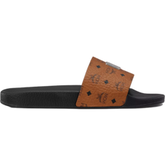 Herre - Læder Badesandaler MCM Visetos Slides - Brown