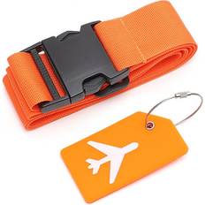 Bagageremme INF Bagagerem Med Adresselabel Orange