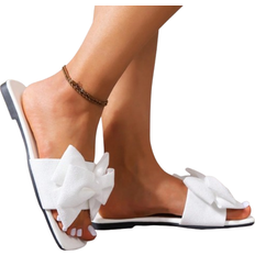 Shein Flache Slip-On-Sandalen für Damen mit Damen Outdoor Zehensandalen für den Sommer