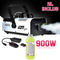 Machines de Fête Machine À Fumée Pro DJ Sono 900W 2 Télécommande 2L