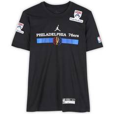Joel Embiid T-shirts Fanatics Authentic Philadelphia 76ers Player-Worn Black NBA Cup Long Sleeve T-Shirt 2024-25