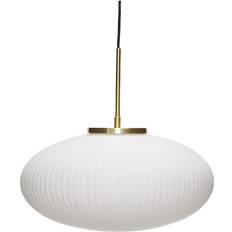 Hübsch Serene Pendel Ellipse Hvid ø40x38cm E27 Pendellampa ∅ 40cm