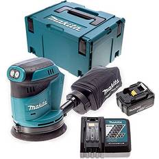 Makita DBO180Z 18V Random Orbit Sander 1 x 5Ah Battery Charger Case