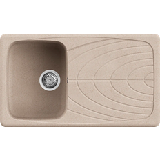 Lavelli con scolapiatti Elleci Lavello Cucina Fragranite 86 x 50 cm 1 Vasca con Gocciolatoio Avena