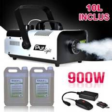 Machines de Fête Machine À Fumée PRO DJ Sono 900W 2 Télécommande 10L