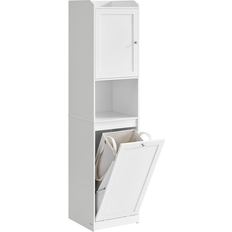 Vasagle Badezimmerschrank mit Wäschekorb 40 x 40 x 170 cm