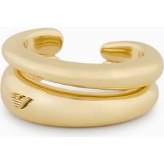 Emporio Armani Women Rings Emporio Armani Gold-Tone Brass Center Focal Ring
