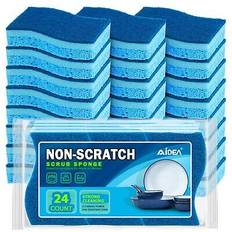 Kitchen Non-Scratch Scrub Sponges 24 Count Blue