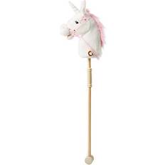 Hobby Horses on sale iBonny 36-inch White Unicorn Plush Fantasy Ride-On Hobby Horse