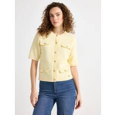 Gula Koftor Lindex Finstickad Cardigan