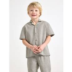 Lindex Shirts Lindex Short-Sleeved Shirt In Linen Blend