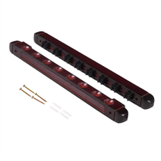 Table Sports Melitt Pool Cue Holder Wooden Snooker with Clips
