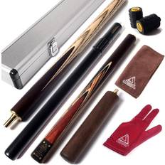 Table Sports Cuesoul 57 Inch Handcraft 3/4 Jointed Snooker Cue with 2 Cue Extension D308