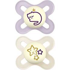 Pacifiers Mam Start Night 0-2 Months Soother 2 Pack Pink