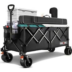 Bruksvagnar Overmont 300 L Extra Stor Hopfällbar Festivalvagn 200 kg