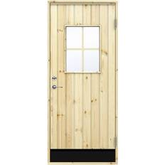 Förrådsdörr 90x190 Swedoor Clever-line 10⁰ I30G Förrådsdörr Klarglas H (90x190cm)