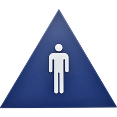 Blue Workplace Signs Hillman Hillman Sign Center 10-in x 12-in Plastic Restroom Sign
