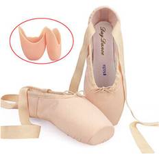 Purple Ballerinas Dechoicelife Girls Ladies Ballet Pointe Shoes - Purple