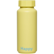 Køkkentilbehør Design Letters 500 ml Happy Gul Termoflaske 0.5L