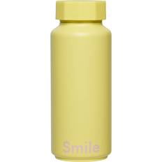 Køkkentilbehør Design Letters 500 ml Smile Gul OneSize Termoflaske 0.5L