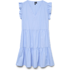 Vero Moda Vmfanni Short Dress - Blue/Hydrangea
